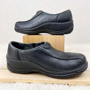 Dansko Bicycle Toe Slip On Clogs Slip‎ Resistant Black Women's Size 40 - US(9.5)